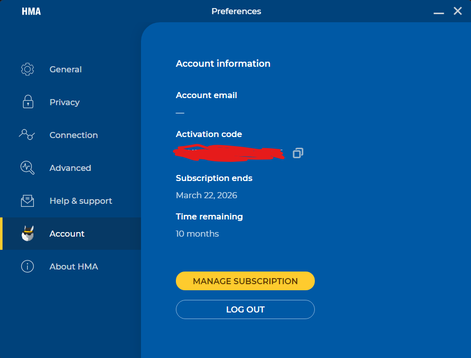 Key VPN Hma